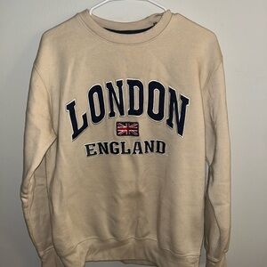 London England Beige Sweater